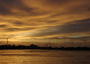 メコン川の夕陽