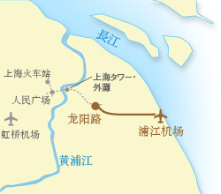上海リニア地図